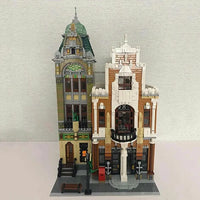 Thumbnail for Building Blocks MOC Creator City Street Expert Post Office Bricks Toy EU - 9