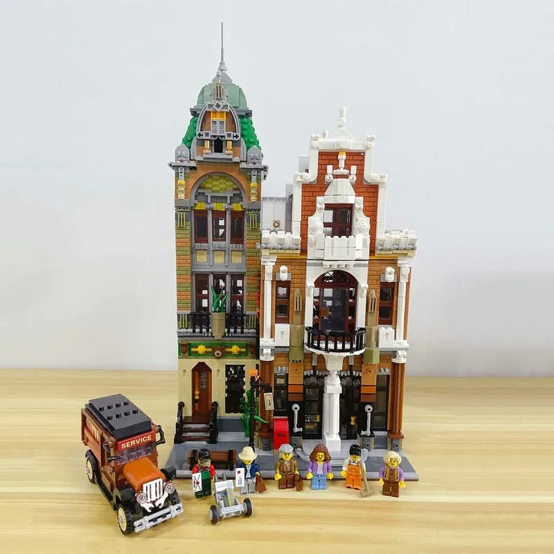 Building Blocks MOC Creator City Street Expert Post Office Bricks Toy EU Construction Set Toys - 12