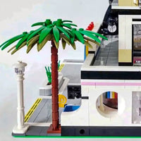 Thumbnail for Building Blocks MOC Creator Expert Car Wash Music Shop Concert Bricks Toys Construction Set Toys - 9