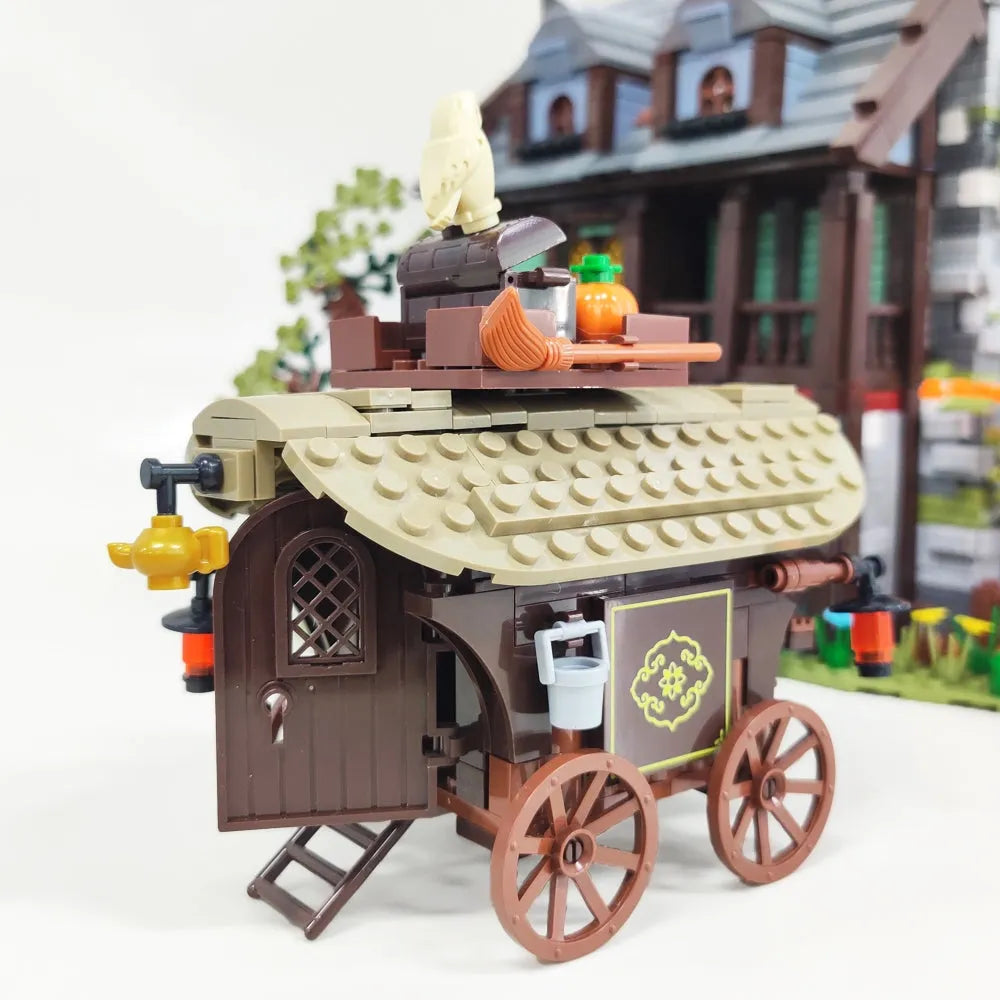 Building Blocks MOC Creator Expert Medieval Hotel Town Inn Bricks Toys - 6