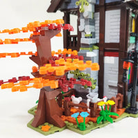 Thumbnail for Building Blocks MOC Creator Expert Medieval Hotel Town Inn Bricks Toys - 8