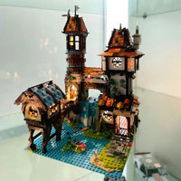 Thumbnail for Building Blocks MOC Creator Experts The Medieval Riverside Scholars Bricks Toy - 10