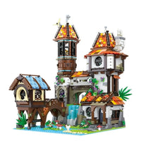 Thumbnail for Building Blocks MOC Creator Experts The Medieval Riverside Scholars Bricks Toy Construction Set Toys - 1