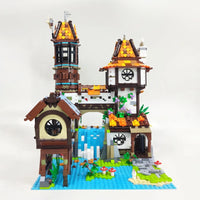 Thumbnail for Building Blocks MOC Creator Experts The Medieval Riverside Scholars Bricks Toy Construction Set Toys - 4