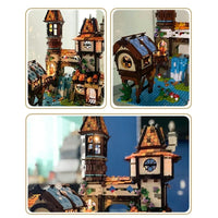 Thumbnail for Building Blocks MOC Creator Experts The Medieval Riverside Scholars Bricks Toy Construction Set Toys - 3