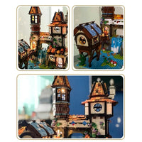 Thumbnail for Building Blocks MOC Creator Experts The Medieval Riverside Scholars Bricks Toy - 3