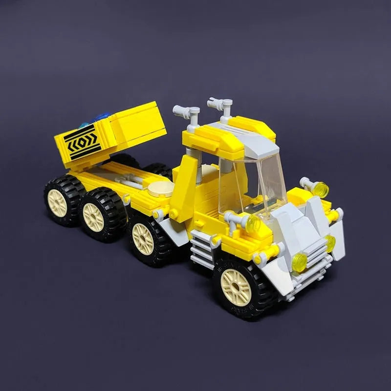 Building Blocks MOC Crystal City Transporter Truck Car Bricks Toys Construction Set Toys - 1