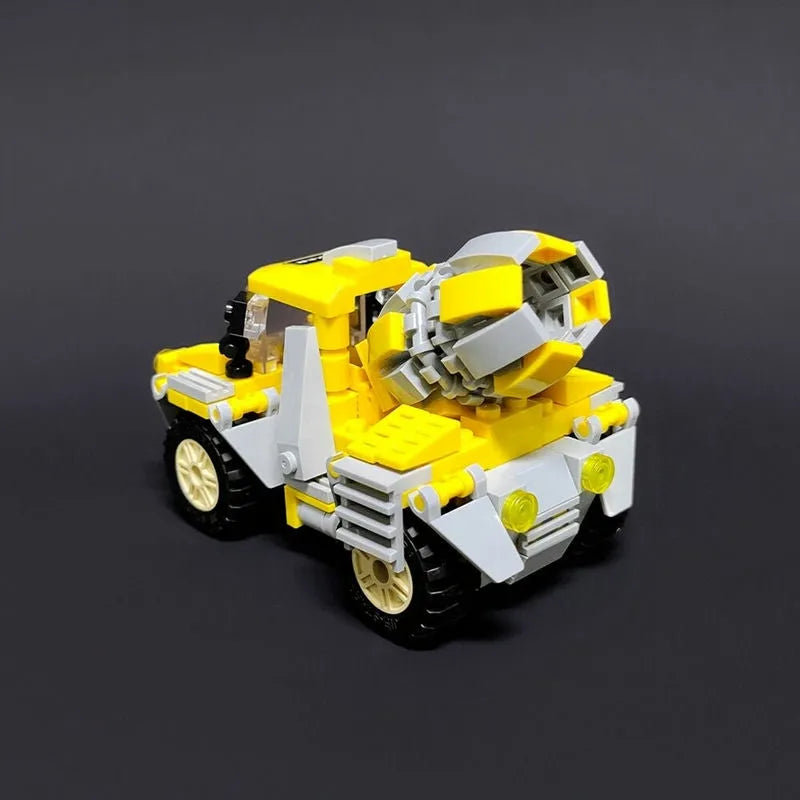 Building Blocks MOC Crystal Mixer Truck Car Bricks Toys 21034 - 5