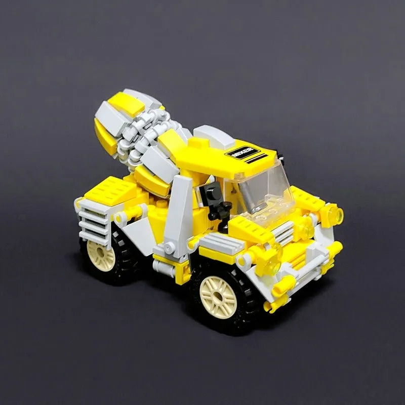 Building Blocks MOC Crystal Mixer Truck Car Bricks Toys 21034 - 4