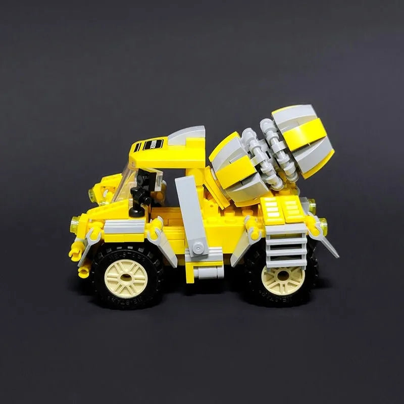 Building Blocks MOC Crystal Mixer Truck Car Bricks Toys 21034 Construction Set Toys - 6