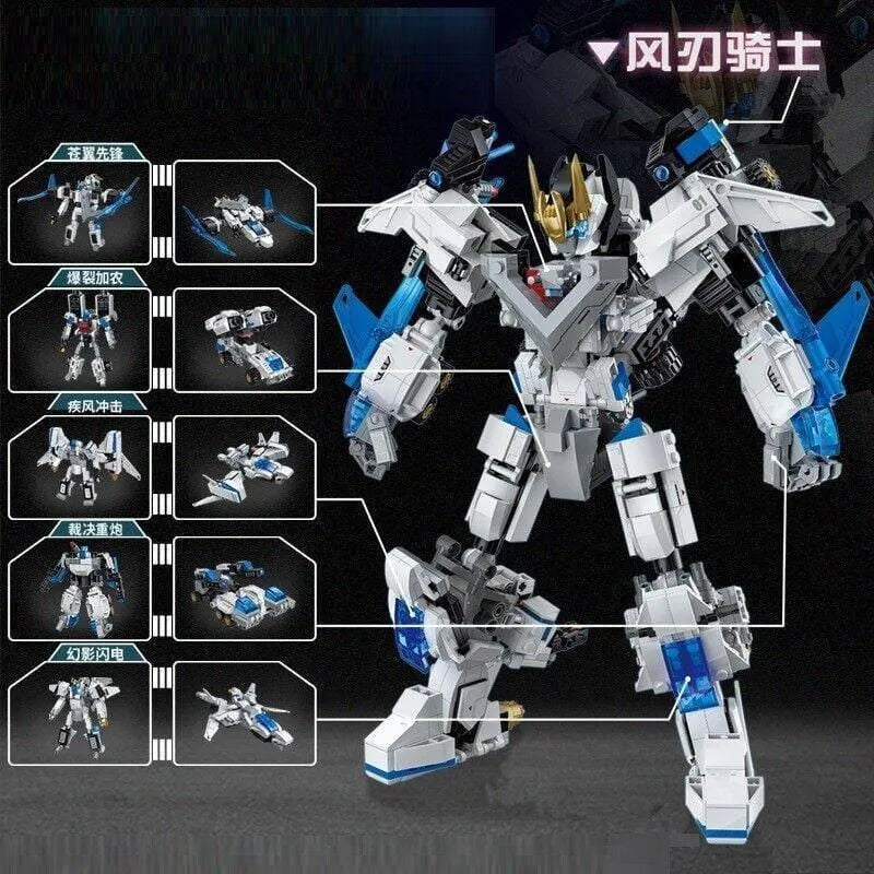 Building Blocks MOC Deformation Wind Blade Mech Robot Bricks Toys - 11