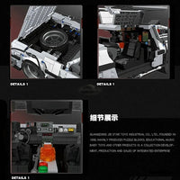 Thumbnail for Building Blocks MOC DeLorean DMC - 12 Return To The Future Car Bricks Toy - 10