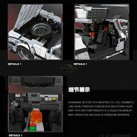 Thumbnail for Building Blocks MOC DeLorean DMC-12 Return To The Future Car Bricks Toy Construction Set Toys - 10