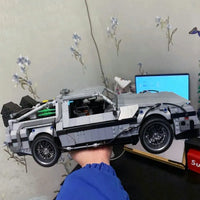 Thumbnail for Building Blocks MOC DeLorean DMC - 12 Return To The Future Car Bricks Toy - 6