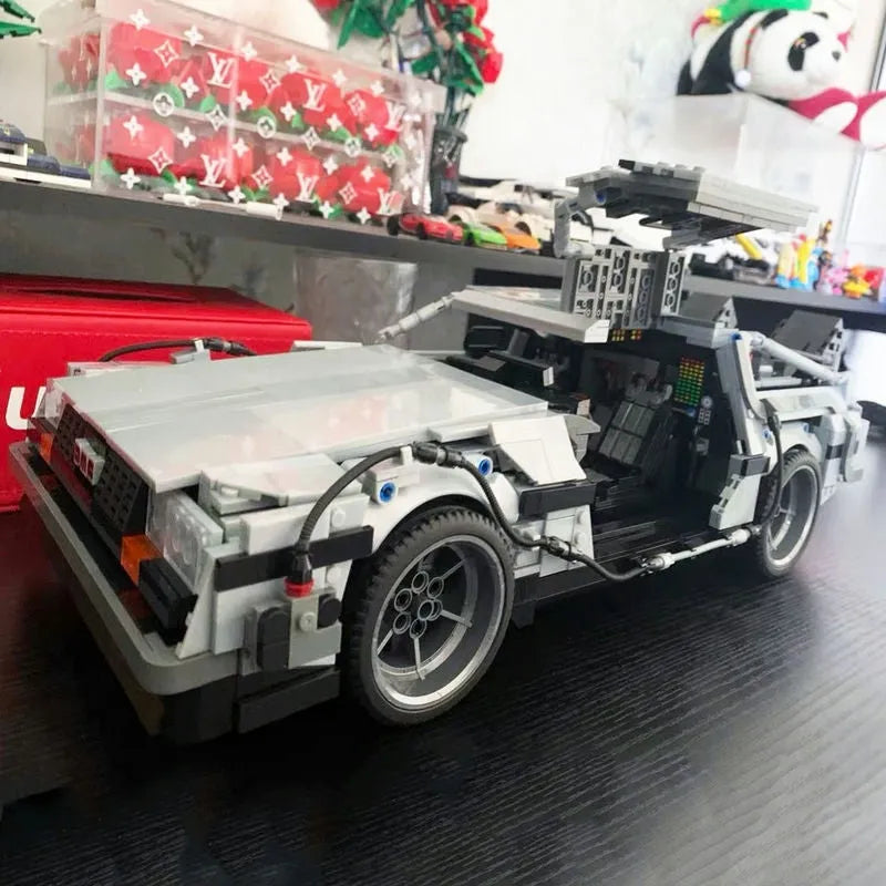 Building Blocks MOC DeLorean DMC-12 Return To The Future Car Bricks Toy Construction Set Toys - 11