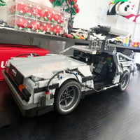 Thumbnail for Building Blocks MOC DeLorean DMC - 12 Return To The Future Car Bricks Toy - 11