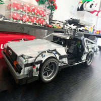Thumbnail for Building Blocks MOC DeLorean DMC-12 Return To The Future Car Bricks Toy Construction Set Toys - 11
