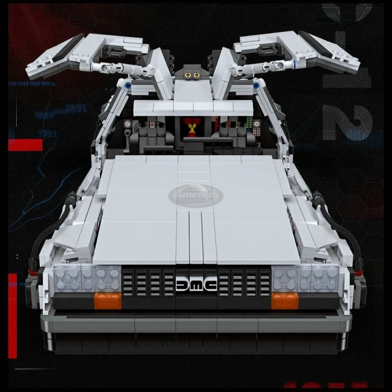 Building Blocks MOC DeLorean DMC-12 Return To The Future Car Bricks Toy Construction Set Toys - 3