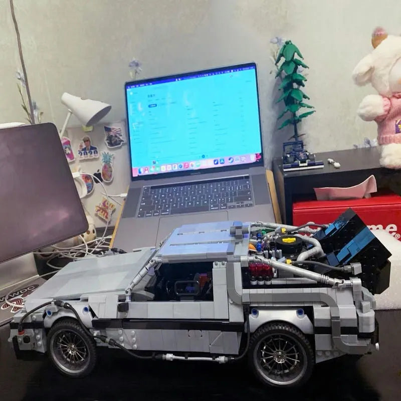 Building Blocks MOC DeLorean DMC-12 Return To The Future Car Bricks Toy Construction Set Toys - 7