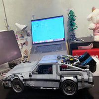 Thumbnail for Building Blocks MOC DeLorean DMC-12 Return To The Future Car Bricks Toy Construction Set Toys - 7