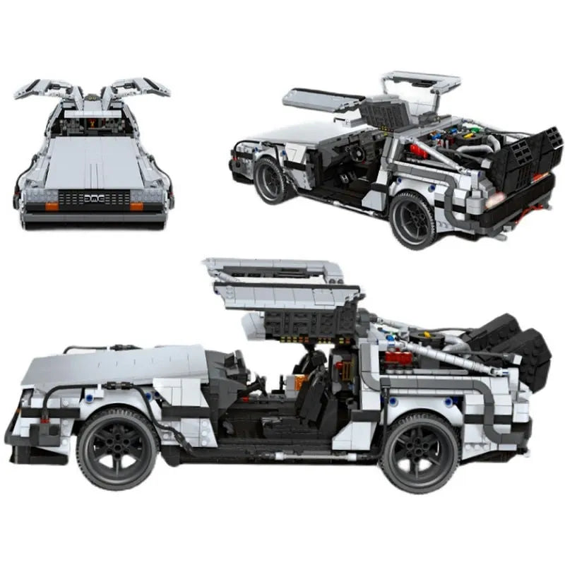 Building Blocks MOC DeLorean DMC-12 Return To The Future Car Bricks Toy Construction Set Toys - 5