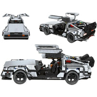 Thumbnail for Building Blocks MOC DeLorean DMC - 12 Return To The Future Car Bricks Toy - 5