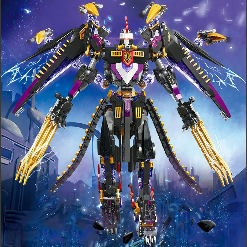 Building Blocks MOC Endless Dawn Calamity Knight Mecha Rider Bricks Toys Construction Set Toys - 3