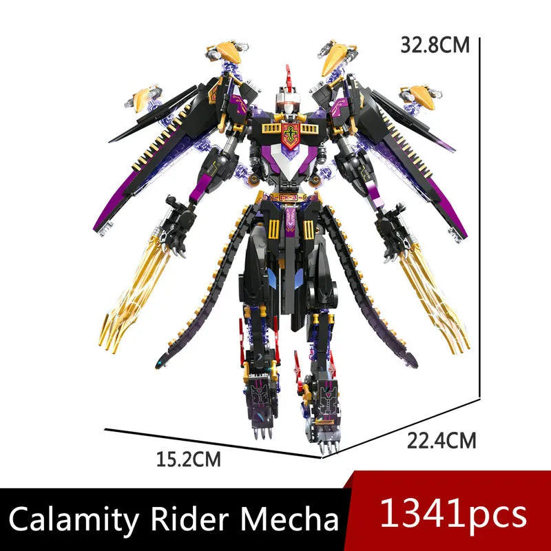 Building Blocks MOC Endless Dawn Calamity Knight Mecha Rider Bricks Toys - 1