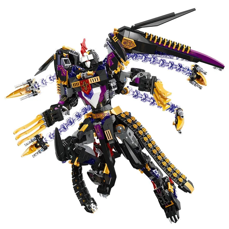 Building Blocks MOC Endless Dawn Calamity Knight Mecha Rider Bricks Toys - 2