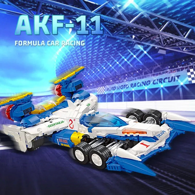 Building Blocks MOC Expert AKF-11 Concept F1 Racing Car Bricks Toy 92003 Construction Set Toys - 6