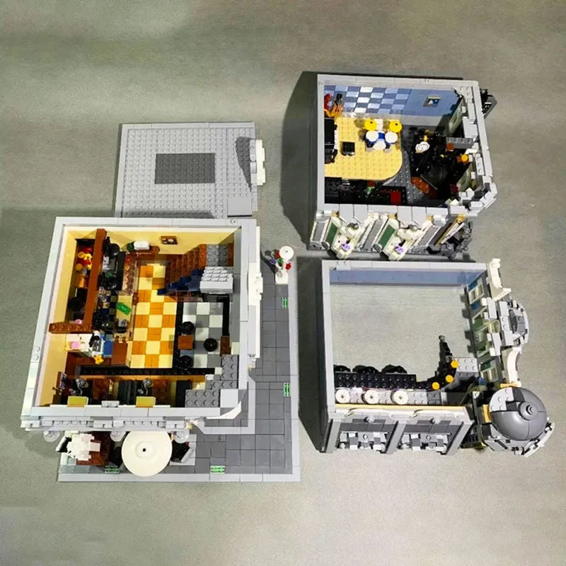 Building Blocks MOC Expert Creator City Corner Jazz Cafe Bricks Toy 89100 - 14