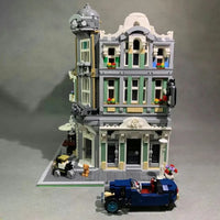 Thumbnail for Building Blocks MOC Expert Creator City Corner Jazz Cafe Bricks Toy 89100 Construction Set Toys - 13