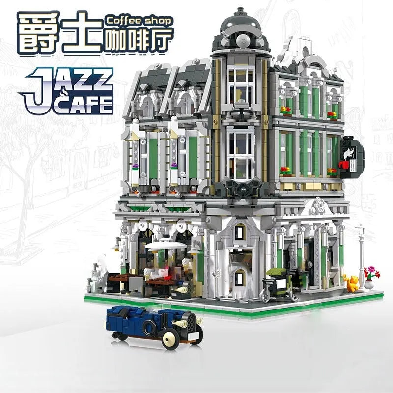 Building Blocks MOC Expert Creator City Corner Jazz Cafe Bricks Toy 89100 - 2