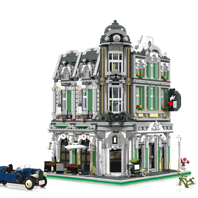 Building Blocks MOC Expert Creator City Corner Jazz Cafe Bricks Toy 89100 Construction Set Toys - 1