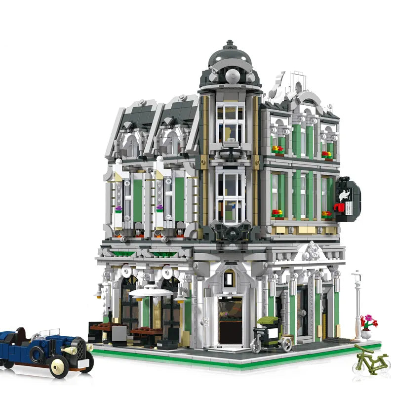 Building Blocks MOC Expert Creator City Corner Jazz Cafe Bricks Toy 89100 - 1