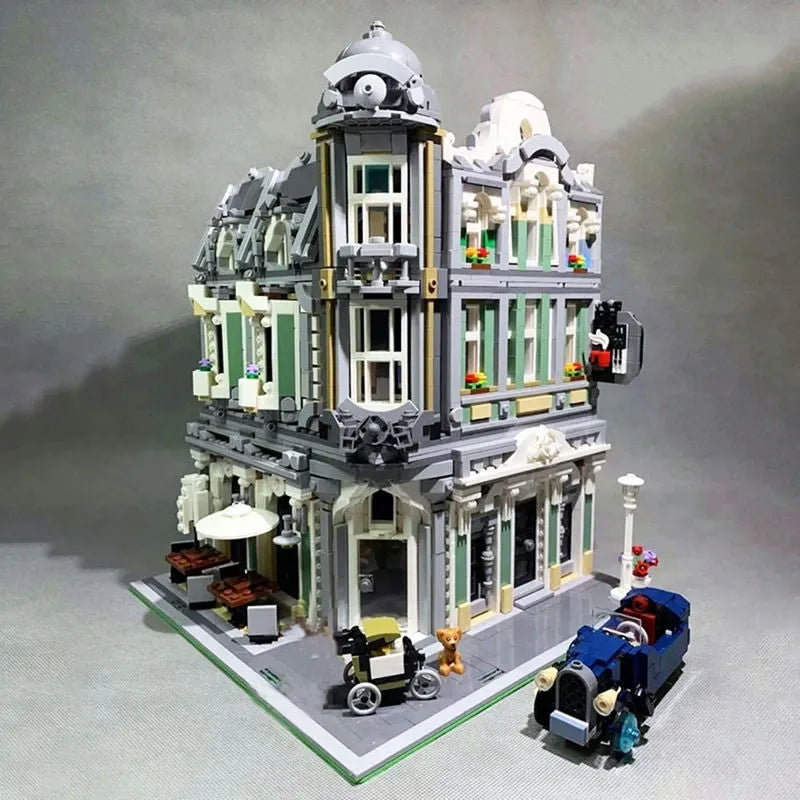 Building Blocks MOC Expert Creator City Corner Jazz Cafe Bricks Toy 89100 Construction Set Toys - 11