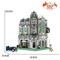 Thumbnail for Building Blocks MOC Expert Creator City Corner Jazz Cafe Bricks Toy 89100 Construction Set Toys - 16