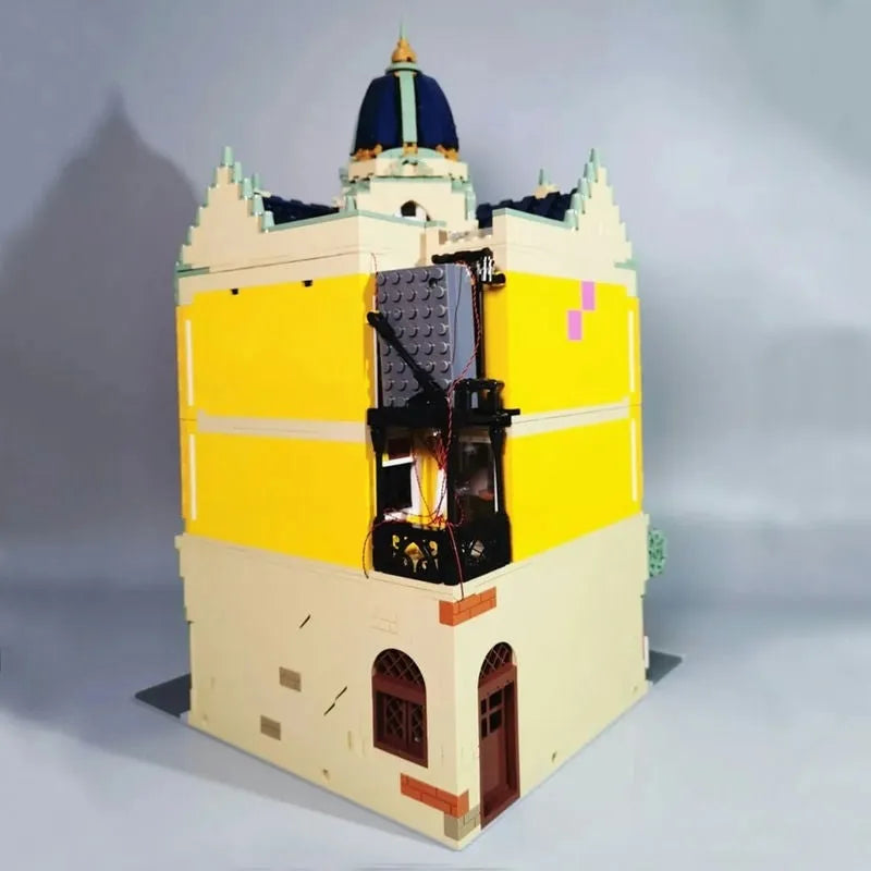 Building Blocks MOC Expert Creator City Corner Post Office Bricks Toys - 5