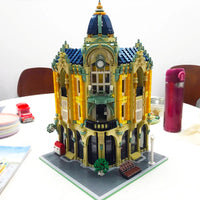 Thumbnail for Building Blocks MOC Expert Creator City Corner Post Office Bricks Toys - 7
