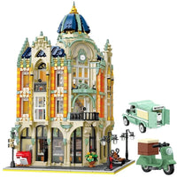 Thumbnail for Building Blocks MOC Expert Creator City Corner Post Office Bricks Toys - 1