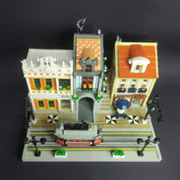 Thumbnail for Building Blocks MOC Expert Creator City Lisbon Tram Station Bricks Toy 89132 - 8