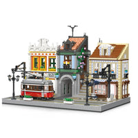 Thumbnail for Building Blocks MOC Expert Creator City Lisbon Tram Station Bricks Toy 89132 - 1