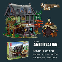 Thumbnail for Building Blocks MOC Expert Creator Medieval Town Hotel Inn Bricks Toy EU Construction Set Toys - 8