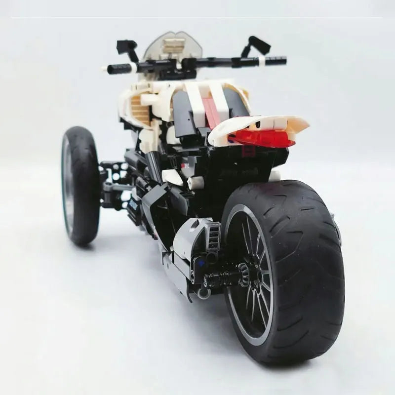 Building Blocks MOC Honda Neo Wing Bike RC Motorcycle Bricks Toy 91024 - 6