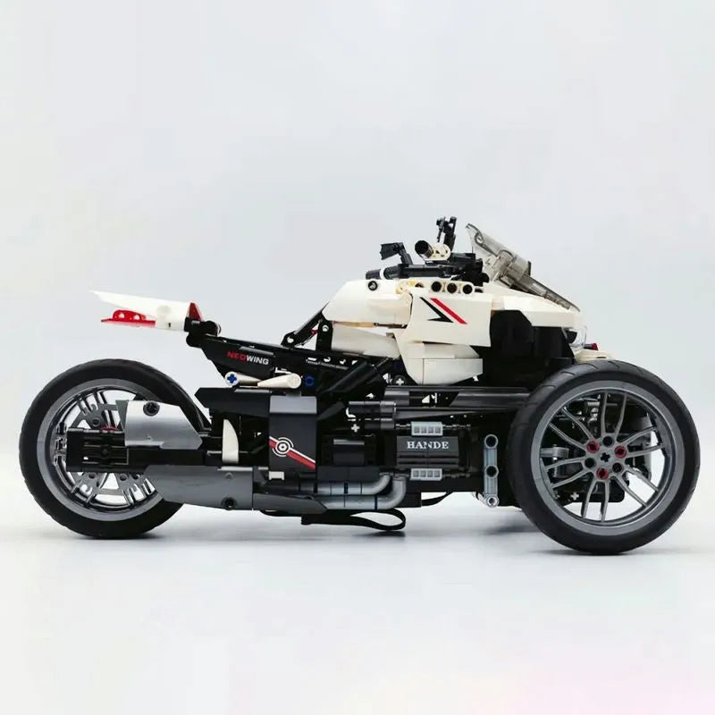 Building Blocks MOC Honda Neo Wing Bike RC Motorcycle Bricks Toy 91024 Construction Set Toys - 9