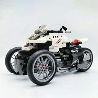 Thumbnail for Building Blocks MOC Honda Neo Wing Bike RC Motorcycle Bricks Toy 91024 - 13