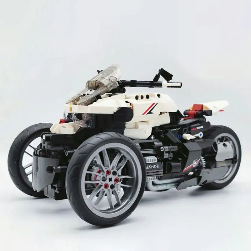 Building Blocks MOC Honda Neo Wing Bike RC Motorcycle Bricks Toy 91024 Construction Set Toys - 4