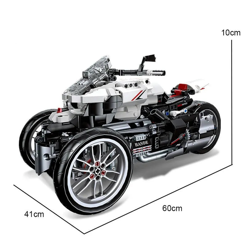 Building Blocks MOC Honda Neo Wing Bike RC Motorcycle Bricks Toy 91024 - 3