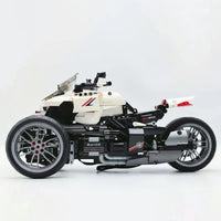 Thumbnail for Building Blocks MOC Honda Neo Wing Bike RC Motorcycle Bricks Toy 91024 - 5
