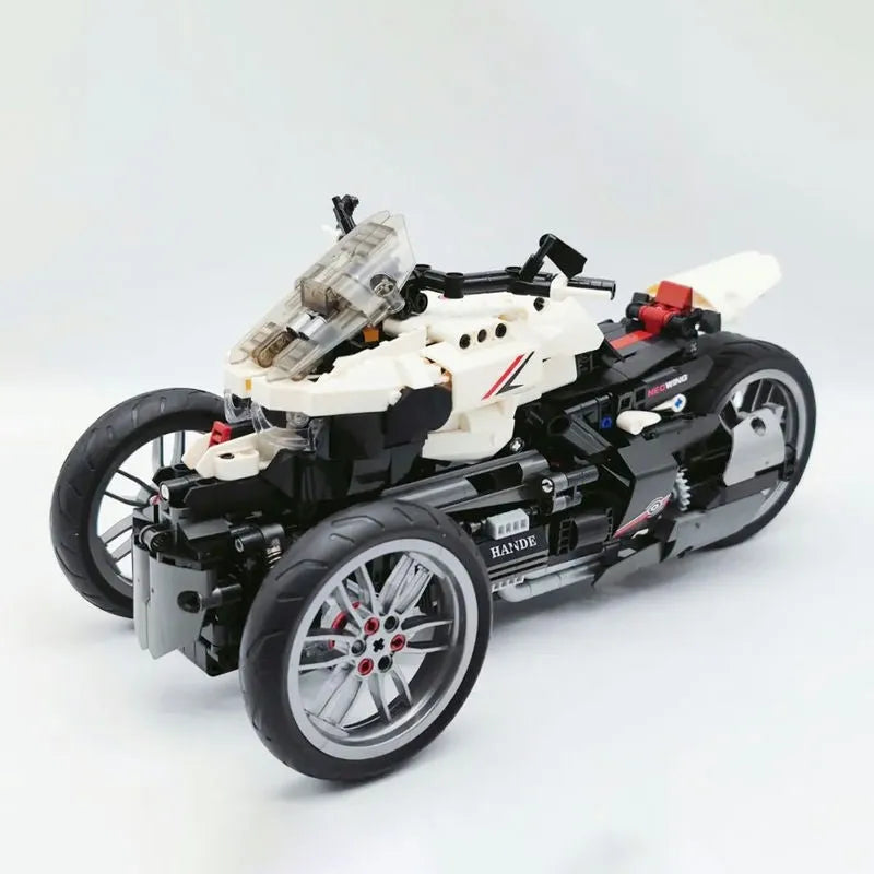 Building Blocks MOC Honda Neo Wing Bike RC Motorcycle Bricks Toy 91024 Construction Set Toys - 12